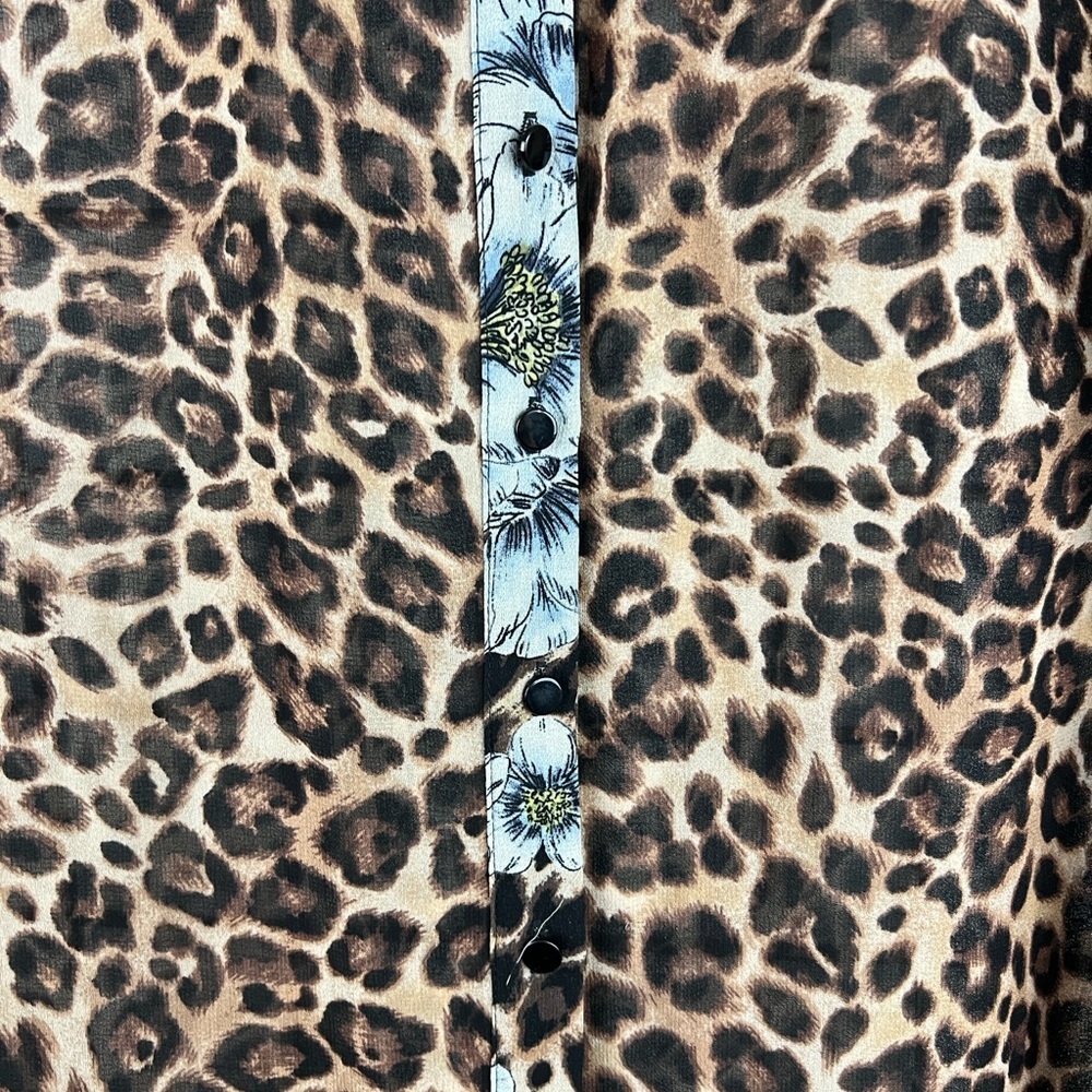White House Black Market Leopard Print Long Sleeve Dress - Picture 6 of 14